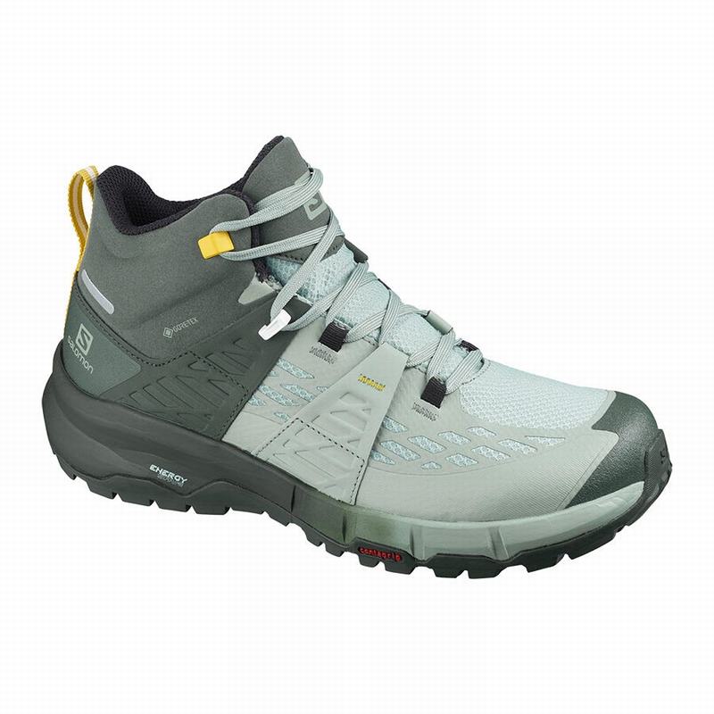 Salomon ODYSSEY MID GTX W Zapatillas Trekking Mujer - Verde - Colombia (05739-OMEG)